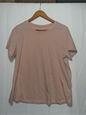 Eileen Fisher Blush Pink Short-Sleeve Crewneck Tee